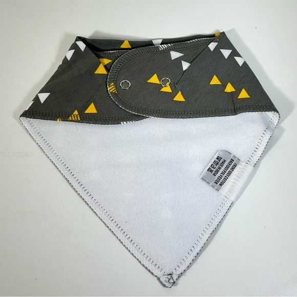 FARNOD Baby Bandana Drool Bibs 4 Pack Sailboats Plaid Blue Pattern Triangle - Picture 5 of 13